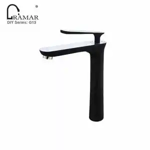 Wholesale Black Single Cold Higher Design Tall For Counter Basin Water Faucet Tap