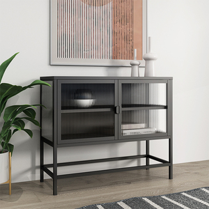 Gabinete de despensa de almacenamiento nórdico Cocina Comedor <span class=keywords><strong>Vajilla</strong></span> Armario Aparador Gabinete - Product Image 3