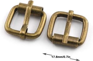 E Outstanding PCS Single Prong <b>Roller</b> Buckle Bronze Metal <b>Roller</b> Buckle For Belts <b>Bags</b> Shoes DIY Hardware Accessories Inch - Product Image 4