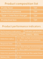 Nouvelle arrivée Drone portable avec une portée de 2 à 3km Positionnement des données visuelles 100M-6GHz Détection FPV Pilote Positionnement Track WiFi Finders