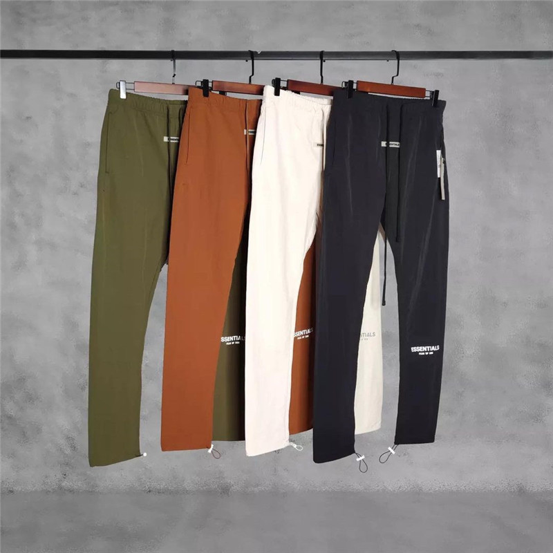 2021 Wholesale Joggers Custom Logo Printed Fear of God Essential Casual Unisex Sweatpants