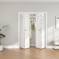 Kits de quincaillerie pour portes de placard intérieures à deux volets bon prix vente en gros Accessoires modernes pour portes en bois Système de pliage de portes pour l'intérieur