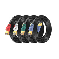 Cordon de raccordement Cat5e cat6 cat 6 cat6a Cat 8 Cat8 câbles 5m câble réseau Ethernet en cuivre pur Patch Cabl Cat pour la communication