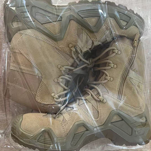 TSB07 Tactical <b>Boots</b> Mesh High Top Lace-Up With Side Zipper Breathable Outdoor All Seasons <b>Hiking</b> Training - Product Image 2