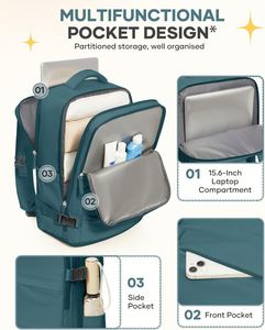 Sac à dos pour ordinateur portable haut de gamme, imperméable, pour affaires, avec logo personnalisé, pour le bureau et les voyages - Product Image 5