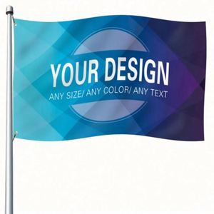 Qiyang Good Quality Digital Printing Advertising Promotional Blue Custom <b>Flags</b>, Banners for Indoor Outdoor Use - Product Image 1