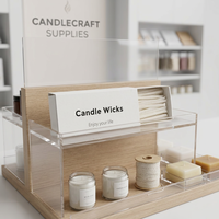 Boîte de mèches de bougies en coton de 6 cm en promotion – Emballage personnalisé