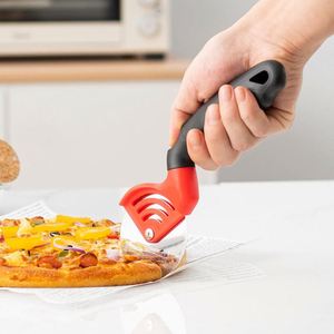 Couteau à pizza créatif en acier inoxydable à mouvement avant-arrière, lame de découpe, roulette à découper, spatule à pizza - Product Image 2