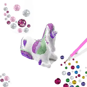 Venta directa de fábrica Diy Bling Up Unicorn Money Bank Gem Art Kit Educativo Rhinestone 3D Unicorn Mold Piggy Bank Diy Craft Kit