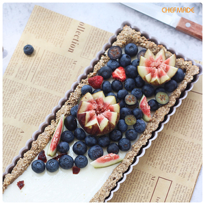 ถาดทาร์ตทรงสี่เหลี่ยมผืนผ้า14 "X 4.5" ทำจาก WK9831ของ Chefmade - Product Image 3