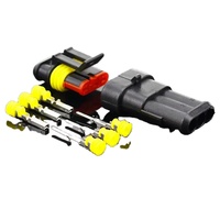 Kit de 2 à 5 ensembles de connecteurs électriques étanches AMP Super Seal à 2, 3, 4, 5 ou 6 broches, 220V, pour usage automobile