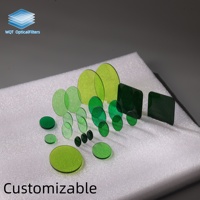 OEM ODM High Transmittance Green Bandpass Optical Filter Glass for Light Wavelength Filtering