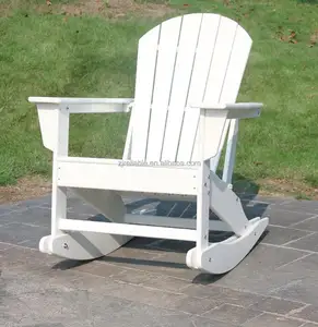 เก้าอี้ชายหาดโยกราคาประหยัดเก้าอี้อาบแดดพลาสติกรีไซเคิลกลางแจ้งหรูหราเลานจ์ Adirondack ลานเฟอร์นิเจอร์