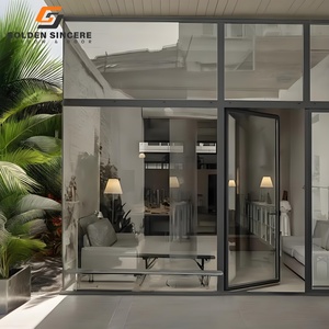 GS ฉนวนกันความร้อนอลูมิเนียมประตูบานเลื่อนเปิดสไตล์ฉนวนกันความร้อนตัดเสียงรบกวน - Product Image 5