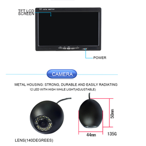 Monitor LCD TFT a Color HD de 7 ", buscador de peces de alta calidad de 100m, cámara de pesca submarina de largo alcance, buscador de peces más profundo con 1000TVL - Product Image 2
