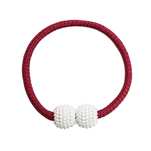 Cross-border Pearl <b>Clip</b> Curtain Tieback Accessories <b>Buckle</b> No-Drill Round Chemical Fiber Shabby Chic Curtain <b>Clip</b> Rope - Product Image 5