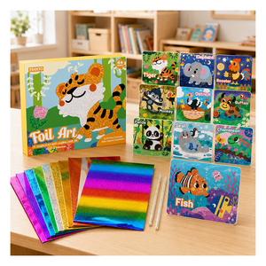 Kit de Actividades de Colorear con Lámina Metálica, Juego de Manualidades con Diseño de Castillo para Niñas, Sin Pantalla, Regalo de Viaje, Suministro de Juguetes - Product Image 6