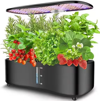 Système de culture hydroponique 12 pods maison jardin intérieur spectre réglable Led élèvent la lumière jardinière de jardin