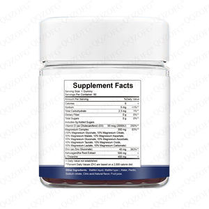 Vendite calde OEM magnesio complesso Gummies 14 in 1 Jont, ossa supporto con L-teanina e Ashwagandha cortisolo integratore - Product Image 2