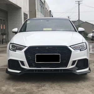 Kit carrosserie pare-chocs avant <span class=keywords><strong>RS3</strong></span> amélioré avec calandre nid d'abeille et lèvre avant pour <span class=keywords><strong>Audi</strong></span> A3 S3 8V.5 <span class=keywords><strong>2017</strong></span> 2018 2019 - Product Image 3