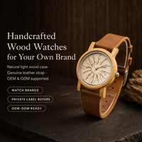 Jam Tangan Kayu Bambu Alami dengan Dial Berukir Cabang Pohon, Mesin Quartz Miyota, Jam Tangan Kasual Ramah Lingkungan