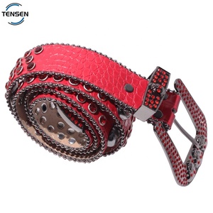 <span class=keywords><strong>Ceinture</strong></span> en cuir véritable rouge pour <span class=keywords><strong>homme</strong></span>, style classique, avec <span class=keywords><strong>boucle</strong></span> à lettres, accessoire de <span class=keywords><strong>ceinture</strong></span> <span class=keywords><strong>western</strong></span>, personnalisable avec logo, par des fabricants de ceintures en cuir sur mesure - Product Image 2