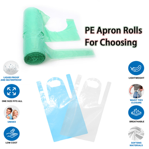 Migliore vendita di grembiule monouso in plastica all'ingrosso grembiule per la pulizia personale prezzo di fabbrica - Product Image 4