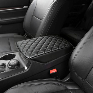 Funda de Cuero para Reposabrazos de Consola Central de Ford Explorer, Negra, Bordada, con Caja de Almacenamiento, 2011-2019 - Product Image 3