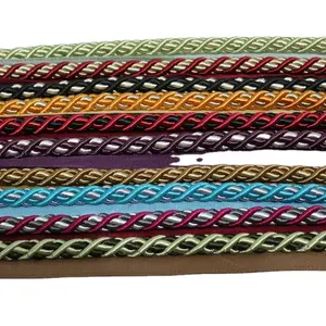 Cortina de sofá de 3 fios, flor de alta qualidade de 10mm, corda grossa, almofada de cordas decorativas