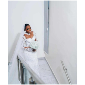 Vestido de Novia Somalí de Lujo, Dirac Único con Motivos Tradicionales Africanos, Hecho a Mano, de Seda y Algodón con Bordado de Encaje para el Día de la Boda - Product Image 2