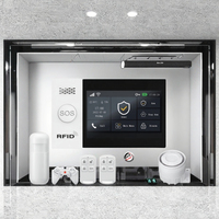 AGSHOME ACJ-405 2024 Sistem Alarm Keamanan Rumah Nirkabel/Berkabel Smart WiFi Tuya GSM RFID Siren Sensor Pintu PIR Klakson ABS