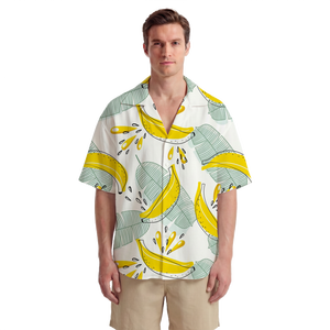 เสื้อฮาวายผู้ชาย <span class=keywords><strong>DYD</strong></span> Custom POD ลายดอกไม้เขตร้อนพิมพ์ 3 มิติ แขนสั้น สไตล์ลำลอง ติดกระดุม - Product Image 6