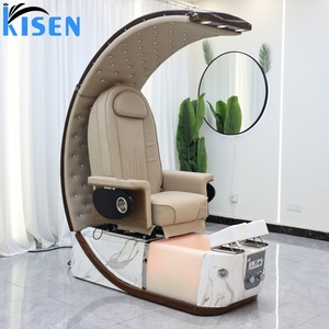 KISEN - Équipement de salon de manucure haut de gamme en bois - Chaises de pédicure électriques inclinables - Chaise de spa de luxe avec lavabo - Product Image 3