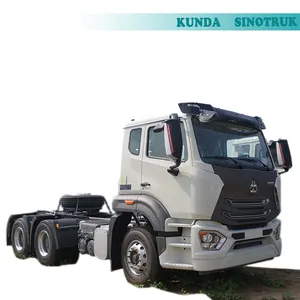 Sinotruk Howo 6X4 Euro2 371Hp 430Hp 트랙터 트레일러 트럭 헤드 chassis2021 모델 E7G 트랙터 트레일러 트럭