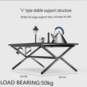 Ultra-light and Compact Beach Picnic Outdoor Folding <b>Table</b> Mini Folding Beach Picnic Roll <b>Table</b> - Product Image 4