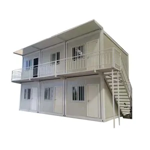 Ready Made 20Ft 40Ft Luxury Modern Prefab Villa Insulated Portable Container House 2 3 4 5 Bedroom Mobile Tiny Home