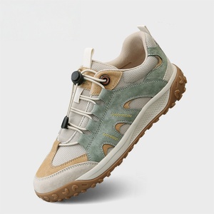 Zapatos de Senderismo para Mujer, Transpirables, con Amortiguación, de Cuero Suave, con Cordones, Antideslizantes, Zapatillas Deportivas para Caminar, Calzado Informal para Exteriores - Product Image 3
