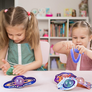 Jouet DIY Galaxy Slime avec cartes du Royaume Cosmique, boules non collantes, cadeaux de fête pour enfants, matériau en argile sûr – Jouets pour filles et garçons - Product Image 3