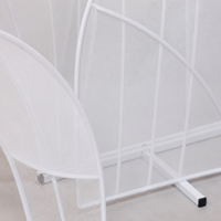 Décor de toile de fond événementielle en maille abstraite personnalisée avec panneau à cadre métallique translucide pour mariages, hôtels et expositions commerciales