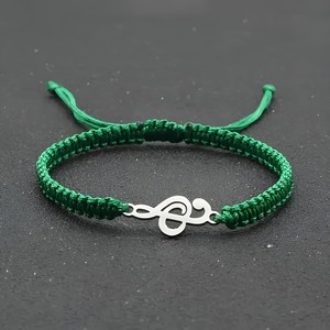 Ethnic Handmade Braided Polyester Musical Note <strong>Bracelet</strong> for Unisex Music <strong>Teachers</strong> Gift for Band Choir Singers - Product Image 6