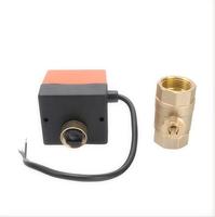Vannes à boisseau sphérique électriques DC12V/24V 3 fils 2 commandes 2 voies pour climatisation et chauffage au sol OEM Acier au carbone Fileté/à brides