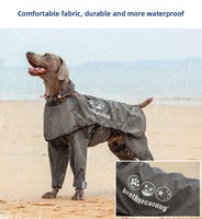 Imperméable Réfléchissant et Coupe-Vent pour Chiens de Grande Race, à 4 Pattes, pour la Randonnée en Extérieur, Multicolore et Réglable