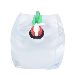 Bouteille d'eau transparente en PVC de grande capacité 20L, seau pliable carré pour le camping, stockage d'eau en plein air - Product Image 1