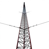 Tour de 32 m en fil métallique galvanisé à chaud, ultra-haute, pour antenne micro-ondes longue portée