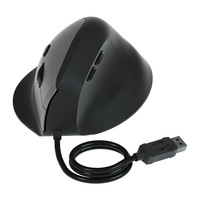 Mouse Optik Nirkabel Vertikal Ergonomis USB Isi Ulang 6 Tombol Sensor Fotoelektrik Penggunaan Dual-Mode Laptop Pekerjaan Kantor
