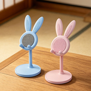 Rabbit Phone <b>Stand</b> Adjustable Desktop Holder For <b>Tablet</b> Phone Support Pink Blue Black Plastic <b>Stand</b> - Product Image 4