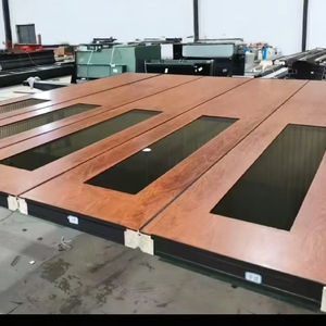 <span class=keywords><strong>Porte</strong></span> <span class=keywords><strong>de</strong></span> <span class=keywords><strong>garage</strong></span> <span class=keywords><strong>automatique</strong></span> intelligente coupe-vent en acier et mousse PU, design grain <span class=keywords><strong>de</strong></span> bois, portes coulissantes pour maisons intelligentes - Product Image 1