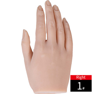<span class=keywords><strong>Uñas</strong></span> de práctica de la formación de silicona <span class=keywords><strong>realista</strong></span> manicura <span class=keywords><strong>mano</strong></span> falsa - Product Image 4