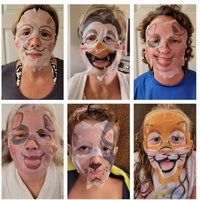 Superventas de dibujos animados de Corea Animal Spa máscara facial antienvejecimiento hidratante Natural orgánico planta cuidado de la piel fiesta belleza máscara Facial