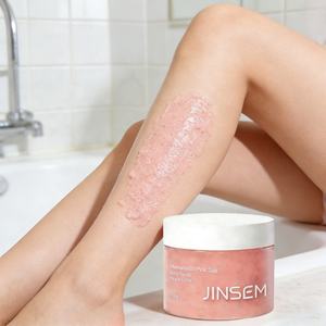 Gommage corporel exfoliant à la pêche en gros ODM avec sel marin et extrait de pêche 200G Hydratant et unifiant le teint Allantoïne Panthénol - Product Image 3